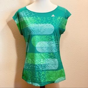 Adidas Climalite Green Sleeveless Active Shirt S